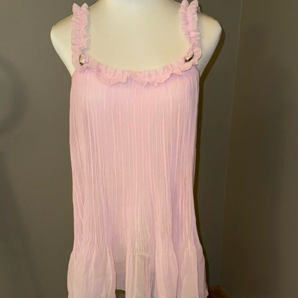 Sabrina Carpenter Victoria’s Secret Espresso Chemise Slip Dress Pink size small